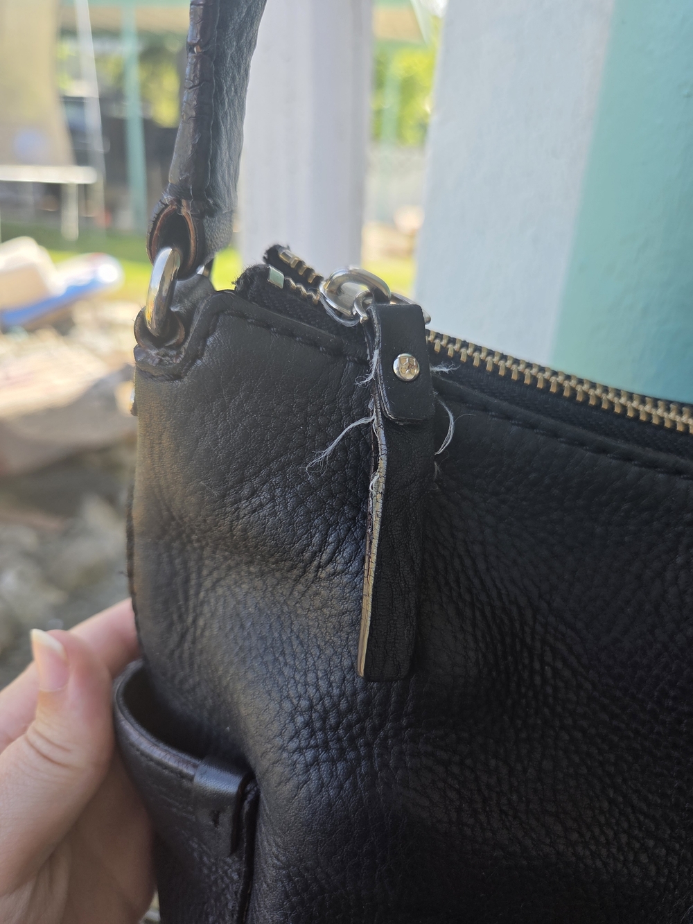 Black Leather Shoulder Bag by Kate Spade - Picture 3 of 5